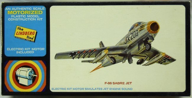 Lindberg 1/48 F-86 Sabre Jet - Motorized - USAF or Luftwaffe, 3110M-150 plastic model kit
